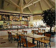 Interior of a Job Corps cafeteria